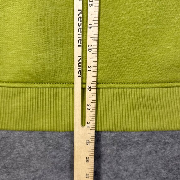 Carhartt Hoodie Womens Small Olive Green Relaxed Fit Midweight Spellout Workwear - Picture 7 of 11